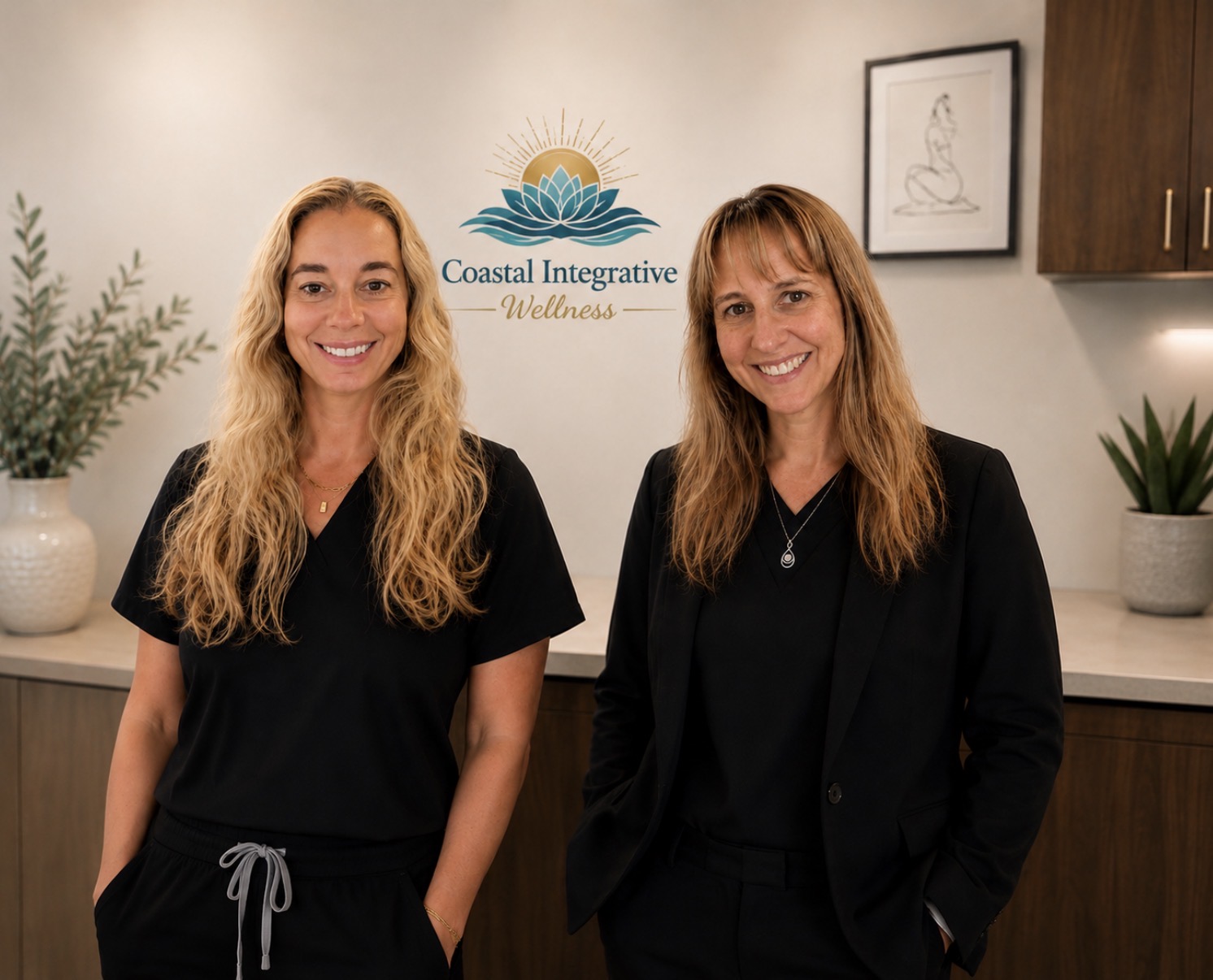 Aimee and Jessica, founders of Coastal Integrative Wellness